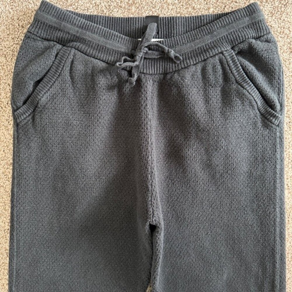 TOMMY JOHN High Rise Sweater Lounge Jogger Pants Black Small - Picture 5 of 11